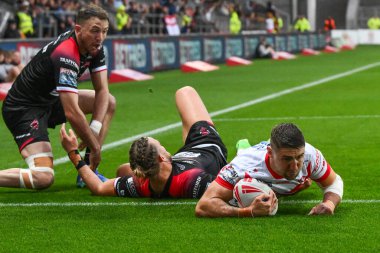 St. Helens 'den Tommy Makinson Betfred Süper Lig 21. Raundu' nda St Helens - Salford Red Devils maçına katılıyor.