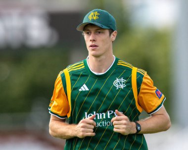 Nottingham Outlaws 'dan Calvin HARRISON 9 Ağustos 2024' te İngiltere 'nin Nottingham kentinde oynanan Nottinghamshire-Gloucestershire maçında.