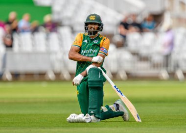 Haseeb HAMEED of Nottingham Outlaws during the Royal London One-day Cup Group B match Nottinghamshire vs Gloucestershire at Trent Bridge, Nottingham, United Kingdom, 9th August 2024 clipart