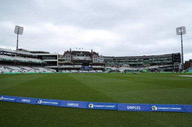 The Kia Oval 'in The Hundred maçından önceki genel görünümü: Oval Invincibles Women vs Southern Brave Women - Kia Oval, Londra, 8 Ağustos 2024