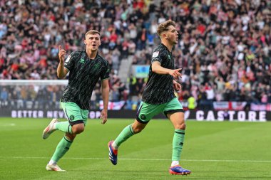 Sheffield United takımından Oliver Arblaster, İngiltere 'nin Deepdale kentinde oynanan Sky Bet Şampiyonası maçında Sheffield United' ı 0-1 yenme golünü kutluyor.