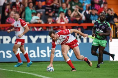 Hull KR 'dan Joe Burgess, 9 Ağustos 2024' te İngiltere 'nin Hull kenti Kingston' da oynanan Sewell Group Craven Park 'ta oynanan 21.