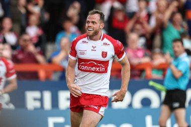 Hull KR 'dan Joe Burgess, 9 Ağustos 2024' te İngiltere 'nin Hull kenti Kingston' da oynanan Sewell Group Craven Park 'ta oynanan 21.