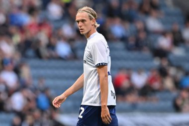 Preston North End 'den Stefn Teitur rarson 9 Ağustos 2024' te İngiltere 'nin Deepdale kentinde Preston North End-Sheffield United maçında