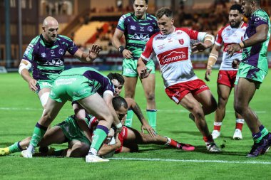 Hull KR 'dan Tyrone May, 9 Ağustos 2024' te İngiltere 'nin Hull kenti Kingston' da oynanan Sewell Group Craven Park 'ta oynanan 21.