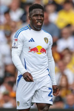 Leeds United takımından Wilfried Gnonto 10 Ağustos 2024 'te Leeds Road, Leeds, İngiltere' de Leeds United ve Portsmouth maçında