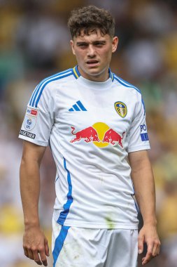 Leeds United takımından Jol Piroe 10 Ağustos 2024 'te Leeds Road, Leeds, İngiltere' de Leeds United ve Portsmouth maçında karşılaşacak.