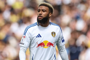 Leeds United takımının Jayden Bogle 'ı 10 Ağustos 2024' te Leeds Road, Leeds, İngiltere 'de Leeds United ile oynadığı Sky Bet Şampiyonası maçında Leeds United ile karşılaştı.