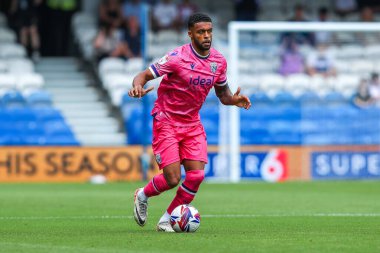 Darnell Furlong of West Bromwich Albion in action during the Sky Bet Championship match Queens Park Rangers vs West Bromwich Albion at Kiyan Prince Foundation Stadium, London, United Kingdom, 10th August 2024 clipart