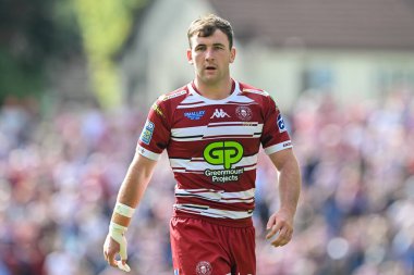 Wigan Warriors 'dan Harry Smith, Betfred Süper Lig 21. Raundunda Leeds Gergedan Savaşçılarına karşı Headingley Stadyumu, Leeds, İngiltere, 10 Ağustos 2024