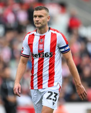 Stoke City 'den Ben Gibson, Stoke City ile Coventry City' nin 10 Ağustos 2024 'te Bet365 Stadyumu' nda oynanan Sky Bet Şampiyonası maçında...