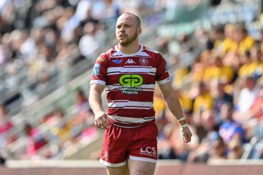 Wigan Warriors takımının Liam Marshall 'ı Betfred Süper Lig 21. Raundunda Leeds Gergedan' a karşı Wigan Warriors 'a karşı Headingley Stadyumu, Leeds, İngiltere, 10 Ağustos 2024