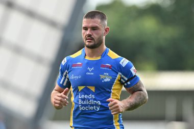 Leeds Rhinos takımından James Bentley 21. Betfred Süper Lig karşılaşmasında Leeds Gergedan 'a karşı Headingley Stadyumu, Leeds, İngiltere, 10 Ağustos 2024