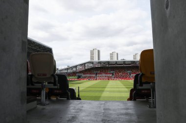 The Gtech Community 'nin Premier League maçı öncesinde genel bir görüntüsü Brentford' a karşı Crystal Palace, The Gtech Community Stadyumu, Londra, Birleşik Krallık, 18 Ağustos 2024