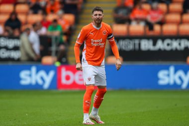 Blackpool 'dan James Husband Sky Bet Ligi 1 maçında Blackpool - Stockport County maçı, Bloomfield Road, Blackpool, İngiltere, 17 Ağustos 2024