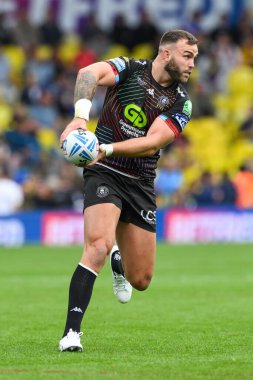 Wigan Warriors 'dan Kaide Ellis, Wigan Warriors' a karşı 17 Ağustos 2024 'te Elland Road, Leeds, Birleşik Krallık' ta oynanan Wigan Warriors maçında