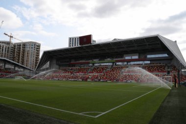 The Gtech Community 'nin Premier League maçı öncesinde genel bir görüntüsü Brentford' a karşı Crystal Palace, The Gtech Community Stadyumu, Londra, Birleşik Krallık, 18 Ağustos 2024