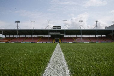 Bloomfield Road 'un içinde, Blackpool' un evi Sky Bet League 1 'in önünde, Blackpool - Stockport County maçı, Bloomfield Road, Blackpool, Birleşik Krallık, 17 Ağustos 2024