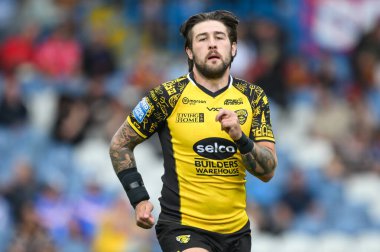 Salford Red Devils 'den Joe Shorrocks Magic Weekend maçı sırasında Leigh Leopards, Salford Red Devils' e karşı Elland Road, Leeds, Birleşik Krallık, 18 Ağustos 2024