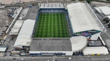 Elland Road 'un Magic Weekend maçı öncesi hava görüntüsü Hull FC, Londra Broncos' a karşı Elland Road, Leeds, İngiltere, 17 Ağustos 2024