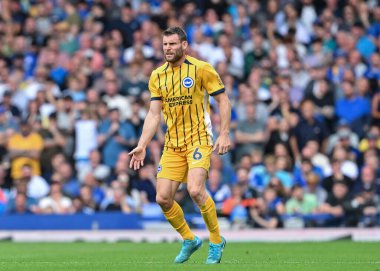 Brighton & Hove Albion 'dan James Milner Premier League maçında Everton, Brighton ve Hove Albion' a karşı Goodison Park, Liverpool, İngiltere, 17 Ağustos 2024