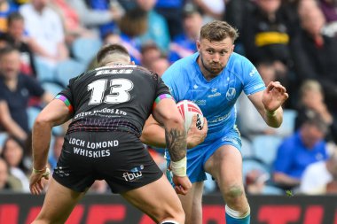 Joe Batchelor of St. Helens in action during the Magic Weekend match Wigan Warriors vs St Helens at Elland Road, Leeds, United Kingdom, 17th August 2024 clipart