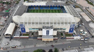 Elland Road 'un Magic Weekend maçı öncesi hava görüntüsü Hull FC, Londra Broncos' a karşı Elland Road, Leeds, İngiltere, 17 Ağustos 2024