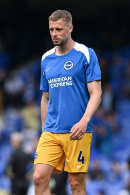 Adam Webster of Brighton & Hove Albion warms up ahead of the Premier League match Everton vs Brighton and Hove Albion at Goodison Park, Liverpool, United Kingdom, 17th August 2024 clipart