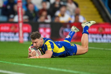 Warrington Wolves 'tan George Williams, Warrington Wolves' un Leeds Rhinos 'a karşı oynadığı 17 Ağustos 2024' teki Magic Weekend maçına gidiyor.