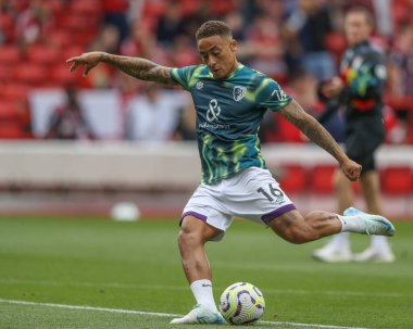 Bournemouth 'dan Marcus Tavernier Premier League maçı sırasında Nottingham Forest' a karşı Bournemouth City Ground, Nottingham, İngiltere 'de 17 Ağustos 2024' te oynanan ısınma maçında