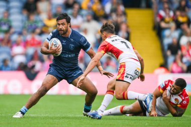 Hull KR 'dan Peta Hiku, 18 Ağustos 2024' te Elland Road, Leeds, İngiltere 'de oynanan Sihirli Haftasonu maçında Catalans Dragon vs Hull KR' a karşı bir çıkış yaptı.
