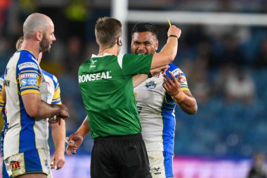 Hakem Chris Kendall, Leeds Gergedan takımından Sam Lisone 'a Warrington Wolves' un Leeds Rhinos 'a karşı oynadığı 17 Ağustos 2024' teki Magic Weekend maçında sarı kart verdi.