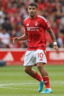 Nottingham Ormanı 'ndan Morgan Gibbs-White Premier League maçı sırasında Nottingham Forest, Bournemouth' a karşı City Ground, Nottingham, İngiltere, 17 Ağustos 2024