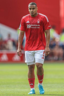 Nottingham Ormanı 'ndan Murillo Premier Lig maçı sırasında Nottingham Ormanı, Bournemouth' a karşı City Ground, Nottingham, İngiltere 'de 17 Ağustos 2024