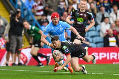 Wigan Warriors 'dan Jack Farrimond, Wigan Warriors' un 17 Ağustos 2024 'te Elland Road, Leeds' de St. Helens 'e karşı oynadığı Magic Weekend maçına gidiyor.