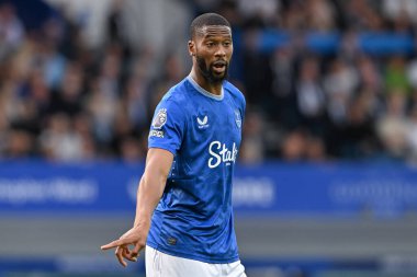 Everton 'dan Beto Premier League maçı sırasında Everton, Brighton ve Hove Albion' a karşı Goodison Park, Liverpool, İngiltere, 17 Ağustos 2024