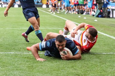 Ryan Hall of Hull KR, Magic Weekend maçında Catalans Dragons vs Hull KR 'a karşı 18 Ağustos 2024' te Elland Road, Leeds, İngiltere