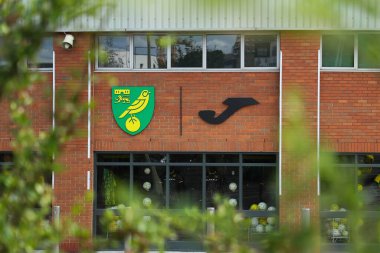 Carrow Yolu 'nun, 17 Ağustos 2024' te Norwich City, Norwich Road, Norwich Rovers 'a karşı oynanan Sky Bet Şampiyonası maçından önceki ayrıntılı görüntüsü