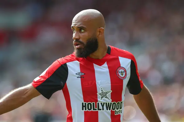 stock image Bryan Mbeumo of Brentford during the Premier League match Brentford vs Crystal Palace at The Gtech Community Stadium, London, United Kingdom, 18th August 2024