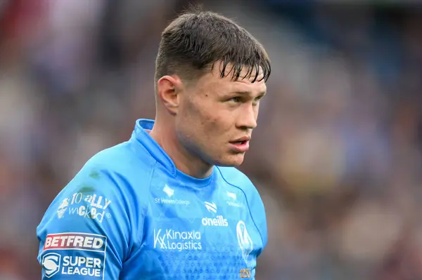 stock image Ben Davies of St. Helens during the Magic Weekend match Wigan Warriors vs St Helens at Elland Road, Leeds, United Kingdom, 17th August 2024