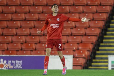 Barnsley 'den Corey O' Keeffe, 20 Ağustos 2024 'te İngiltere' nin Oakwell kentinde oynanan Bristol Street Motors Kupası maçında tepki gösterdi.