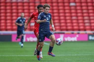 Manchester United 'dan Jacob Devaney Bristol Street Motors Kupası maçında Barnsley, Manchester United U21' e karşı Oakwell, Barnsley, Birleşik Krallık, 20 Ağustos 2024