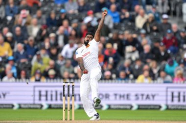Sri Lanka 'dan Asitha Fernando 22 Ağustos 2024' te Old Trafford, Manchester, Birleşik Krallık 'ta İngiltere Erkekler vs Sri Lanka 1. Rothesay Test Maçı 2.