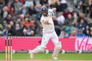 İngiltere 'den Chris Woakes 22 Ağustos 2024' te Old Trafford, Manchester, İngiltere 'de 1. Rothesay Test Maçı 2.