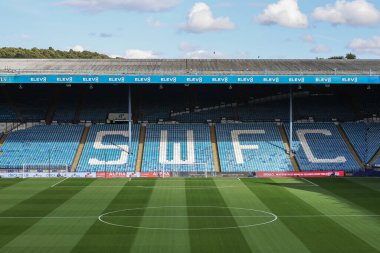 A general view of Hillsborough during the Sky Bet Championship match Sheffield Wednesday vs Leeds United at Hillsborough, Sheffield, United Kingdom, 23rd August 2024 clipart