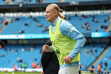 Manchester City 'den Erling Haaland Premier League maçında ısınma turunda Manchester City ile Ipswich Town arasında 24 Ağustos 2024' te Etihad Stadyumu 'nda karşılaşacak.