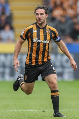 Lewis Coyle of Hull City during the Sky Bet Championship match Hull City vs Millwall at MKM Stadium, Hull, United Kingdom, 24th August 2024 clipart