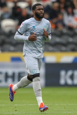 Japhet Tanganga of Millwall during the Sky Bet Championship match Hull City vs Millwall at MKM Stadium, Hull, United Kingdom, 24th August 2024 clipart