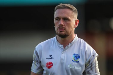 Warrington Wolves takımından Ben Currie, 23 Ağustos 2024 'te oynanan Betfred Süper Lig karşılaşmasında Castleford Tigers, Warrington Wolves' a karşı, The Mend-A-Hose Jungle, Castleford, İngiltere