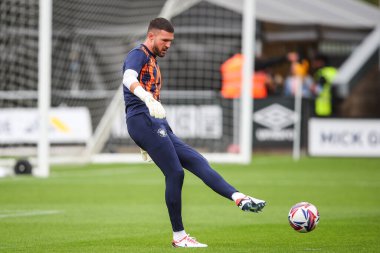 Blackpool 'dan Richard O' Donnell 24 Ağustos 2024 'te Birleşik Krallık' taki Abbey Stadyumu 'nda oynanan maç öncesi ısınma maçında Cambridge United-Blackpool maçında